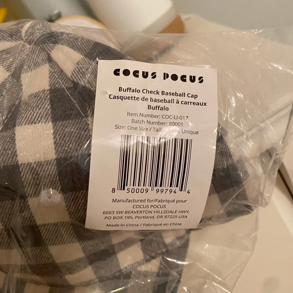 Cocus Pocus Plaid Ballcap - Picture 6 of 8